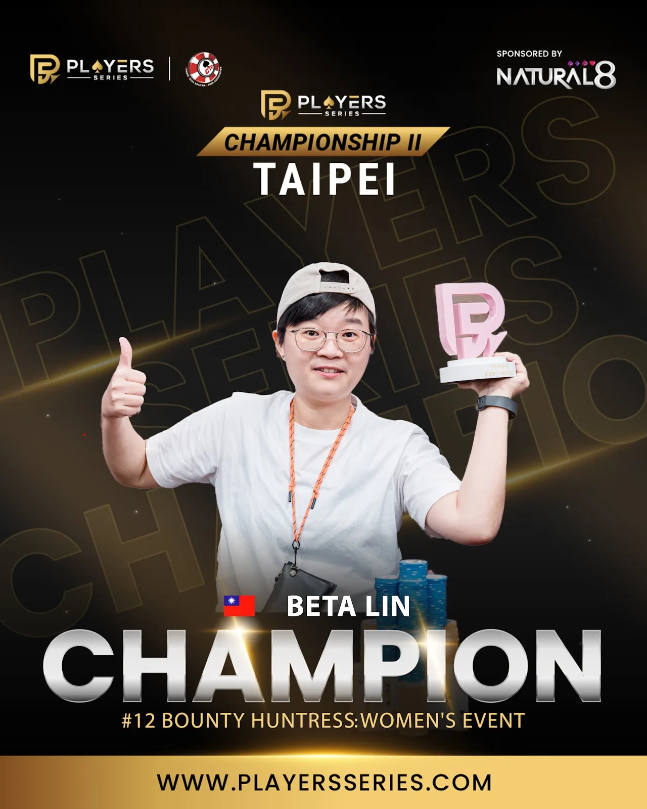 Lin Jhihyin, champion